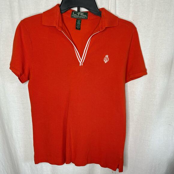 Lauren Ralph Lauren Active Split Neck Short Sleeve Polo‎ Shirt XS Green Label - Picture 1 of 4